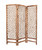 69" Natural Folding Three Panel Screen Room Divider 69" Natural Folding Three Panel Screen Room Divider