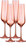 Set of Four Coral Crystal Narrow Stemmed Champagne Flutes Set of Four Coral Crystal Narrow Stemmed Champagne Flutes