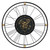 32" Circle Black and Gold Metal and Glass Analog Exposed Gear Wall Clock 32" Circle Black and Gold Metal and Glass Analog Exposed Gear Wall Clock