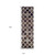 10' Brown Black And Ivory Quatrefoil Distressed Runner Rug