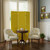 67" Yellow Wood Folding Three Panel Screen Room Divider 67" Yellow Wood Folding Three Panel Screen Room Divider