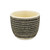 Black And White Ceramic 39 Ounce Dotted Round Distressed Pot Planter Black And White Ceramic 39 Ounce Dotted Round Distressed Pot Planter