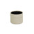 Off White Ceramic 42 Ounce Dotted Round Distressed Pot Planter