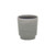Gray Ceramic 19 Ounce Striped Round Distressed Pot Planter
