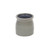 Gray Ceramic 15 Ounce Striped Round Distressed Pot Planter Gray Ceramic 15 Ounce Striped Round Distressed Pot Planter