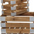 Set of Four Natural Nesting Solid Wood And Metal Crate Set of Four Natural Nesting Solid Wood And Metal Crate