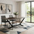 118" Gray And Black Ceramic And Metal Trestle Base Dining Table 118" Gray And Black Ceramic And Metal Trestle Base Dining Table