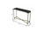32" Black and Gold Stone Frame Console Table
