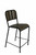 25" Brown And Black Iron Counter Height Bar Chair 25" Brown And Black Iron Counter Height Bar Chair
