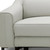74" Gray Leather Reclining Sofa With Black Legs 74" Gray Leather Reclining Sofa With Black Legs
