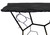 51" Black Stone and Iron Abstract Console Table 51" Black Stone and Iron Abstract Console Table