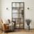 72" Black Metal Framed Full Length Antiqued Glass Hanging Mirror 72" Black Metal Framed Full Length Antiqued Glass Hanging Mirror