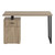 47" Taupe and Black Wood and Metal Sled Computer Desk 47" Taupe and Black Wood and Metal Sled Computer Desk