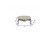 54" Pearl Wood And Polyresin Coffee Table