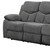 82" Gray Chenille Reclining Sofa With Black Legs 82" Gray Chenille Reclining Sofa With Black Legs