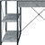47" Gray and Black Computer Desk 47" Gray and Black Computer Desk