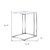 25" Chrome And Clear Glass Square End Table 25" Chrome And Clear Glass Square End Table