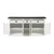 74" Black And White Solid Wood Buffet Table 74" Black And White Solid Wood Buffet Table