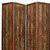 84" Brown Faux Leather Folding Four Panel Screen Room Divider 84" Brown Faux Leather Folding Four Panel Screen Room Divider