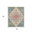 5' X 7' Blue Beige And Brick Red Jute Medallion Hand Woven Distressed Area Rug 5' X 7' Blue Beige And Brick Red Jute Medallion Hand Woven Distressed Area Rug