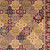 5' X 8' Red Orange And Black Quatrefoil Area Rug
