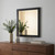 28" Dark Brown Solid Wood Framed Accent Mirror 28" Dark Brown Solid Wood Framed Accent Mirror