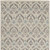 5' X 8' Gray and Ivory Wool Floral Hand Knotted Area Rug