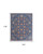 9' X 12' Blue And Red Wool Floral Hand Knotted Stain Resistant Area Rug 9' X 12' Blue And Red Wool Floral Hand Knotted Stain Resistant Area Rug