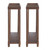 Set Of Two 24" Brown Wood Rectangular End Tables With Shelf Set Of Two 24" Brown Wood Rectangular End Tables With Shelf