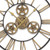 24" Black And Gold Metal Analog Exposed Gear Round Wall Clock 24" Black And Gold Metal Analog Exposed Gear Round Wall Clock