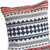 18" X 18" Blue White Red And Yellow 100% Cotton Striped Zippered Pillow 18" X 18" Blue White Red And Yellow 100% Cotton Striped Zippered Pillow