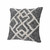 20" X 20" Black And Cream 100% Cotton Geometric Zippered Pillow 20" X 20" Black And Cream 100% Cotton Geometric Zippered Pillow