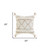 20" X 20" White And Tan 100% Cotton Geometric Zippered Pillow 20" X 20" White And Tan 100% Cotton Geometric Zippered Pillow