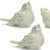 Set of Four Ivory Ceramic Bird Figurines Set of Four Ivory Ceramic Bird Figurines