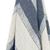 50" X 60" Blue And Ivory Cotton Woven Striped Throw Blanket with Fringe 50" X 60" Blue And Ivory Cotton Woven Striped Throw Blanket with Fringe
