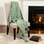 50" X 60" Green Cotton Woven Geometric Throw Blanket with Tassels 50" X 60" Green Cotton Woven Geometric Throw Blanket with Tassels