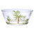10" Clear and Green Palm Tree Acrylic Round Salad Bowl 10" Clear and Green Palm Tree Acrylic Round Salad Bowl