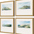 Set Of Four Natures Peace Gold Framed Print Wall Art