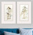 Set Of Two Stilt Birds White Framed Print Wall Art