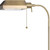 57" Brass Adjustable Traditional Shaped Floor Lamp With Bronze Square Shade 57" Brass Adjustable Traditional Shaped Floor Lamp With Bronze Square Shade