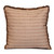 24" Brown and White Striped Cotton Throw Pillow With Fringe 24" Brown and White Striped Cotton Throw Pillow With Fringe