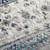 5' X 8' Ivory Blue And Gray Medallion Area Rug