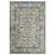 2' X 3' Ivory And Yellow Oriental Distressed Area Rug