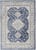 7' X 9' Blue and Gray Medallion Power Loom Area Rug