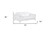 70" White And Silver Metallic Top Grain Leather Loveseat