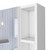 20" White Wood Floating Single Door Bathroom Vanity And Medicine Cabinet With Mirror 20" White Wood Floating Single Door Bathroom Vanity And Medicine Cabinet With Mirror