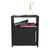 23" Black Wood Nightstand 23" Black Wood Nightstand