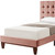 Blush Solid Wood Full Tufted Upholstered Velvet Bed Blush Solid Wood Full Tufted Upholstered Velvet Bed