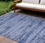 9' X 12' Denim Blue And Navy Blue Abstract Indoor Outdoor Area Rug 9' X 12' Denim Blue And Navy Blue Abstract Indoor Outdoor Area Rug