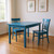 48" Caribbean Blue Solid Wood Dining Table 48" Caribbean Blue Solid Wood Dining Table